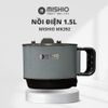  Nồi Lẩu Điện Mini 1.5L Mishio MK392 600W lòng nồi inox 304 không gỉ sét 