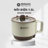  Nồi Lẩu Điện Mini 1.5L Mishio MK392 600W lòng nồi inox 304 không gỉ sét 