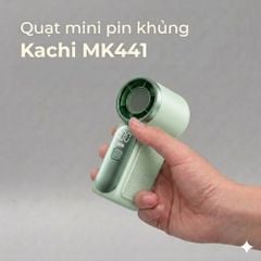 Quạt Cầm Tay Mini Kachi MK441 - Pin Khủng 3000mAh, Màn Hình LED Hiển Thị, 6 Cấp Độ Gió (Bảo Hành 18 Tháng)