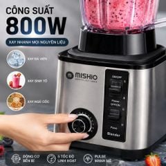 Máy Xay Sinh Tố Công Nghiệp Đa Năng Mishio MK446 (3.0L) - Công Suất 800W
