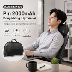 Gối Massage Cổ Vai Gáy Kachi MK450 – Công Nghệ Massage 4D Chườm Nóng