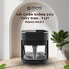  Nồi chiên không dầu thủy tinh Mishio MK373 | Dung tích 7 lít lòng nồi không bong tróc gỉ sét 