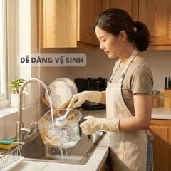Nồi chiên không dầu thủy tinh Mishio MK373 | Dung tích 7 lít lòng nồi không bong tróc gỉ sét