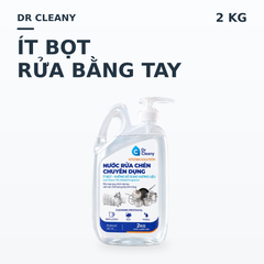 Nước rửa chén Dr Cleany 2kg – Ít bọt, không mùi, không hương liệu