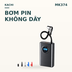 Máy bơm pin Kachi MK374 - Bơm xăm lốp ô tô, xe máy, xe đạp, phao, bóng