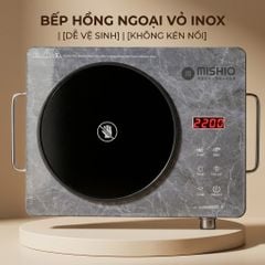 Bếp hồng ngoại Mishio MK417 mặt kính cường lực cao cấp