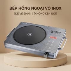 Bếp hồng ngoại Mishio MK417 mặt kính cường lực cao cấp