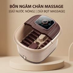 Bồn Ngâm Chân Massage Sục Khí KACHI MK440 - Tự Động Giữ Nước Ấm, Có Khay Thảo Dược