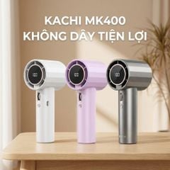 Quạt cầm tay mini Kachi MK400 pin khoẻ 100 cấp độ gió