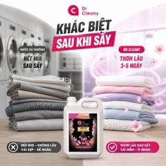 Nước xả Dr Cleany 10KG (Đen) - Lưu Hương Lâu, Mềm Vải | Chuyên Dụng Giặt Ủi MK
