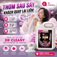 Nước xả Dr Cleany 10KG (Đen) - Lưu Hương Lâu, Mềm Vải | Chuyên Dụng Giặt Ủi MK