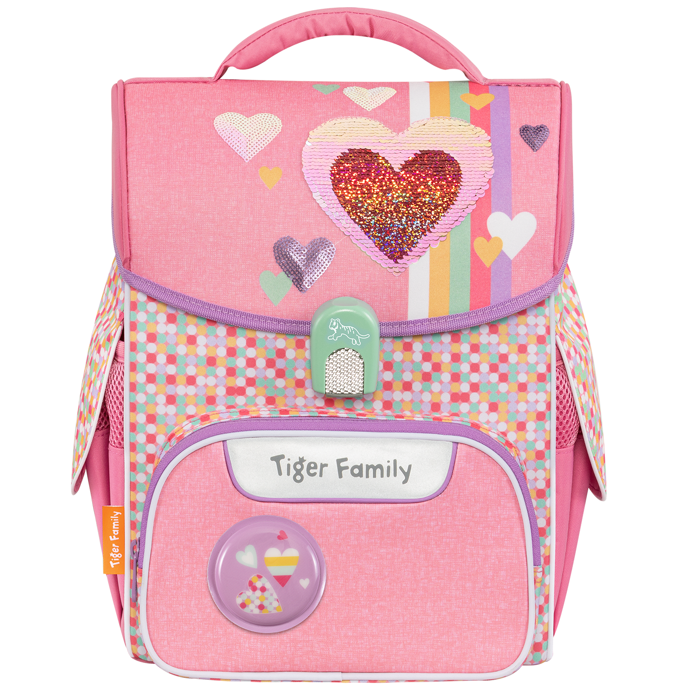  Cặp Sách Công Thái Học Tiger Family Jolly Schoolbag Pro 2S - Pink Amour [Sequins] - TGJL-018A(3) 