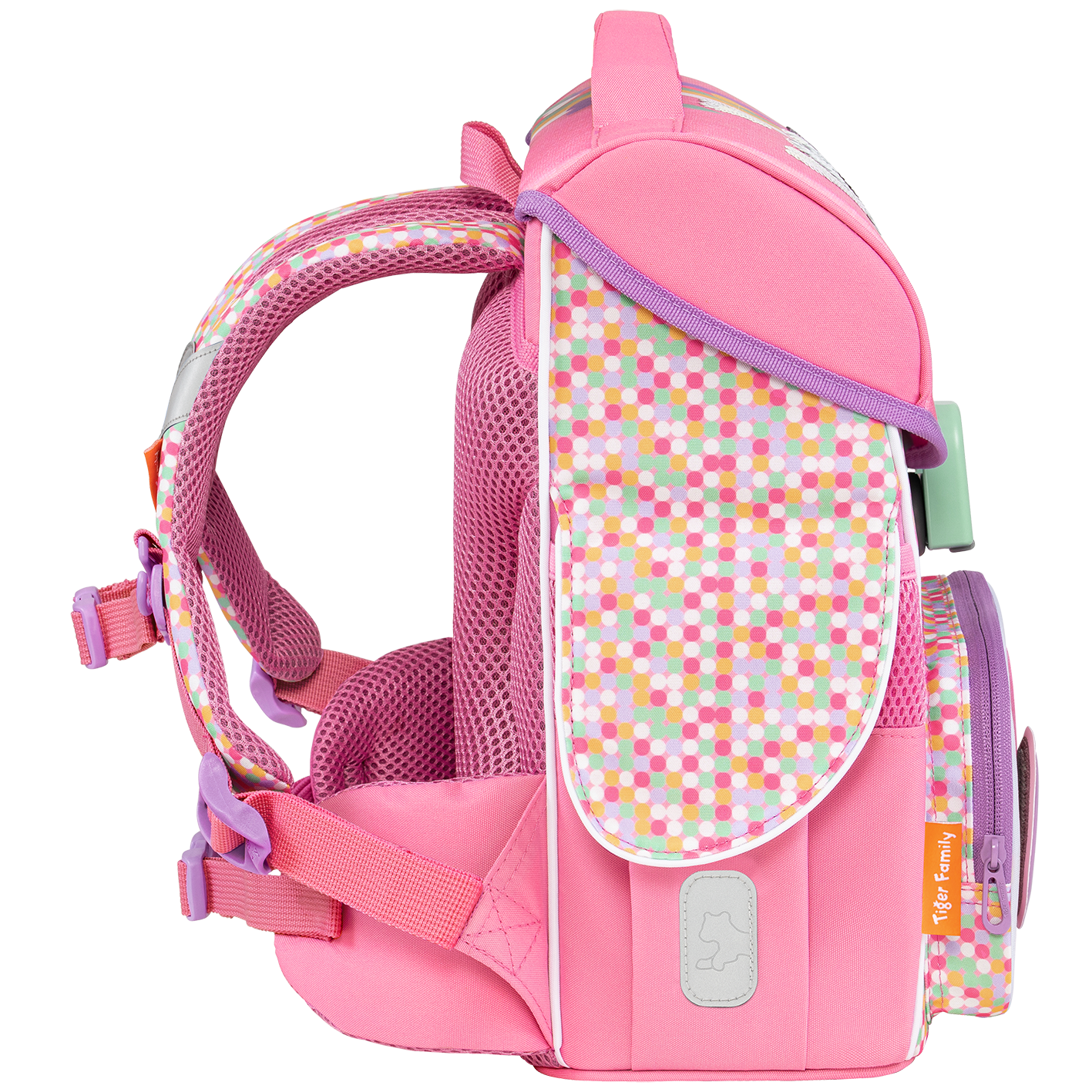  Cặp Sách Công Thái Học Tiger Family Jolly Schoolbag Pro 2S - Pink Amour [Sequins] - TGJL-018A(3) 