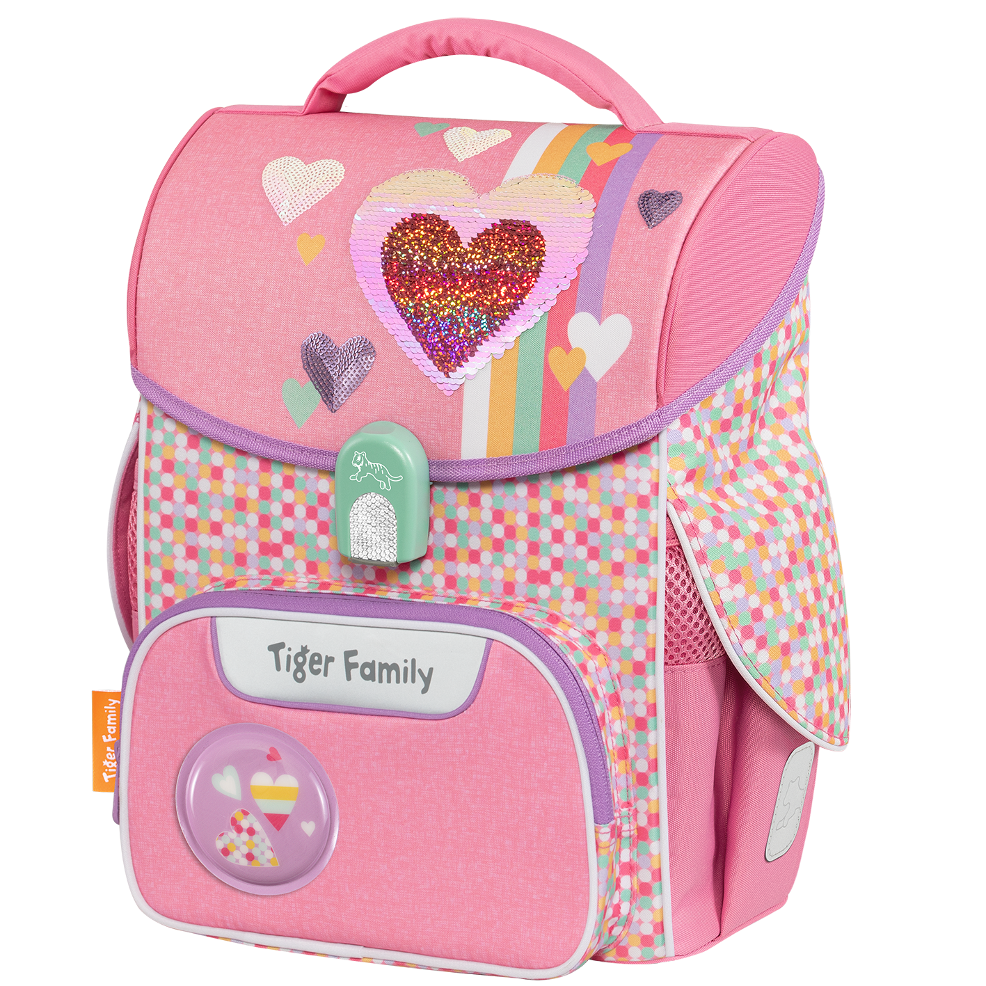  Cặp Sách Công Thái Học Tiger Family Jolly Schoolbag Pro 2S - Pink Amour [Sequins] - TGJL-018A(3) 