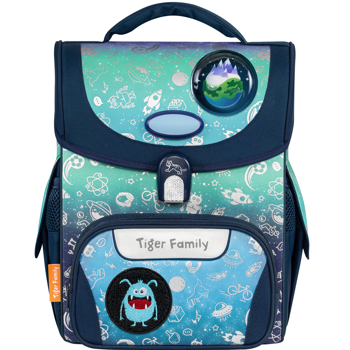  Cặp sách Công Thái Học Tiger Family Jolly Schoolbag Pro 2S - Space Things [Go Green] - TGJL-081A(1) 