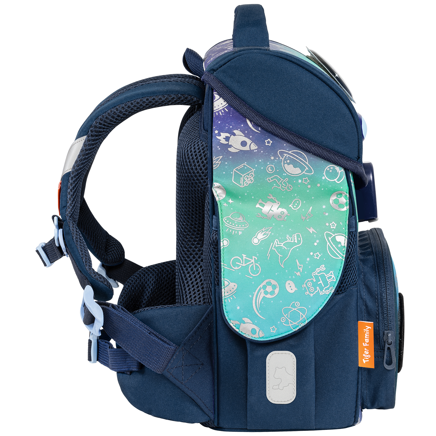  Cặp sách Công Thái Học Tiger Family Jolly Schoolbag Pro 2S - Space Things [Go Green] - TGJL-081A(1) 