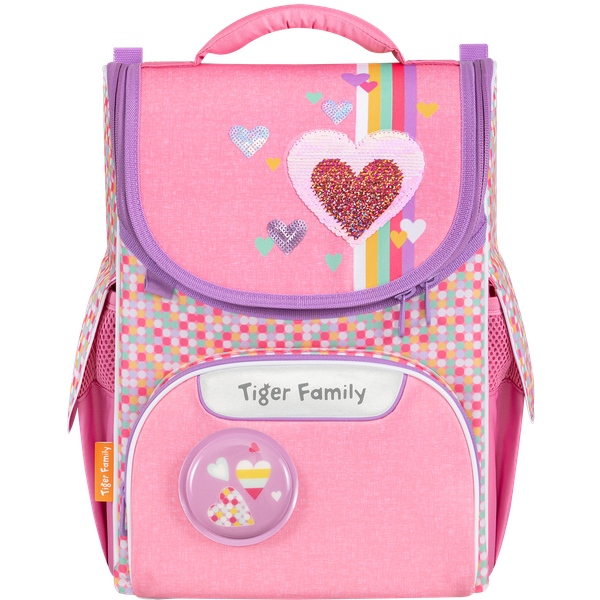  Cặp sách công thái học Tiger Family Nature Quest Schoolbag Pro S - Pink Amour [Sequins] TGNQ-041A(1) 