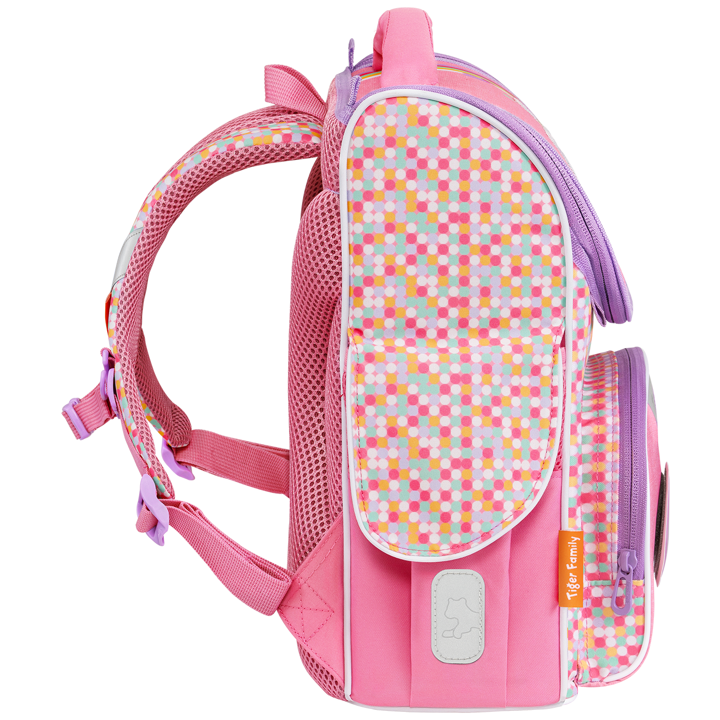  Cặp sách công thái học Tiger Family Nature Quest Schoolbag Pro S - Pink Amour [Sequins] TGNQ-041A(2) 