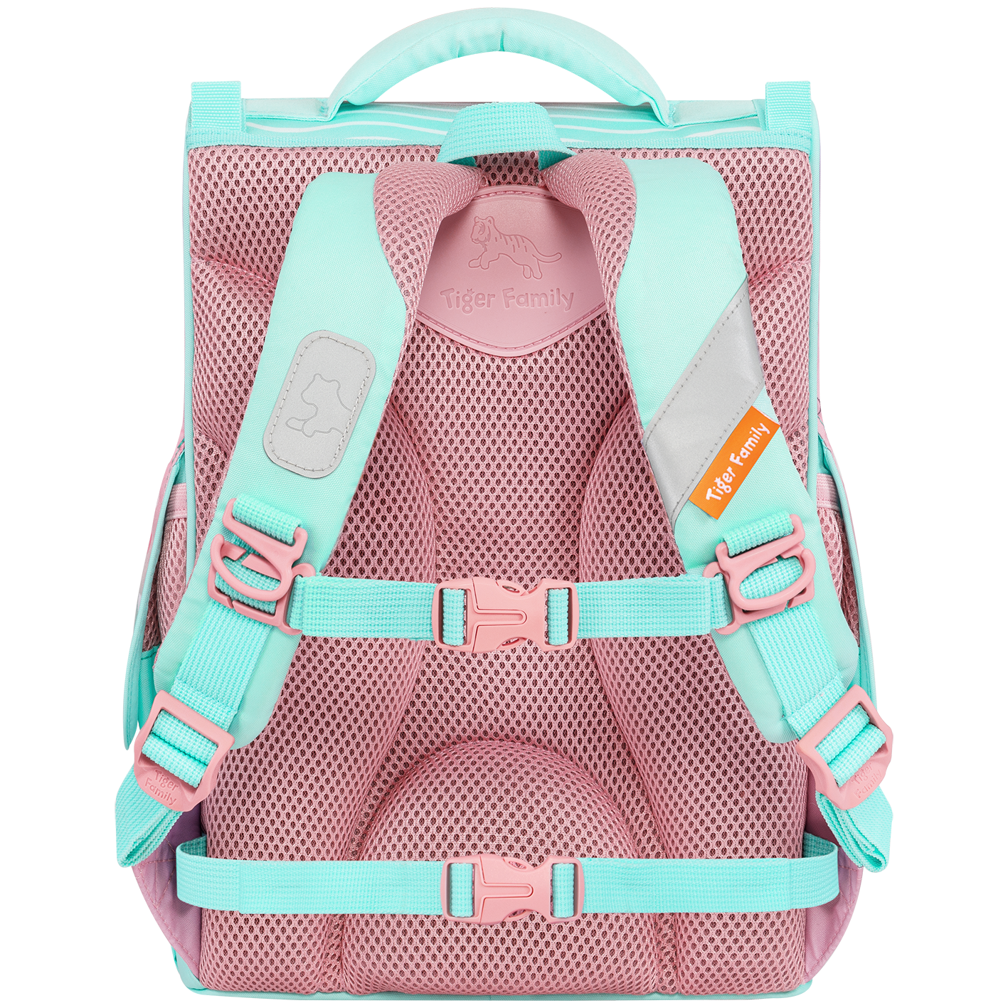  Cặp Sách Tiger Family Nature Quest Schoolbag Pro - Peach Waves [Go Green] - TGNQ-096A , cặp chống gù, balo chống gù 