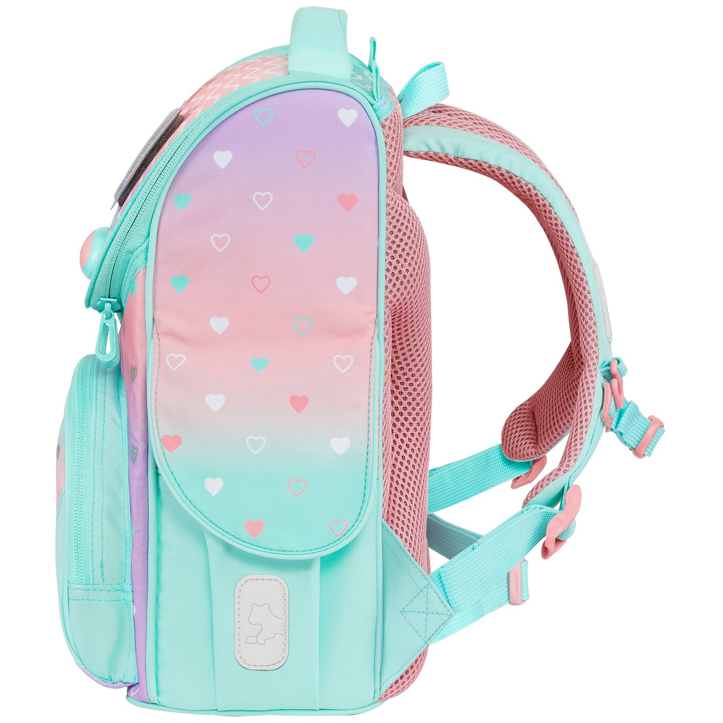  Cặp Sách Tiger Family Nature Quest Schoolbag Pro - Peach Waves [Go Green] - TGNQ-096A , cặp chống gù, balo chống gù 