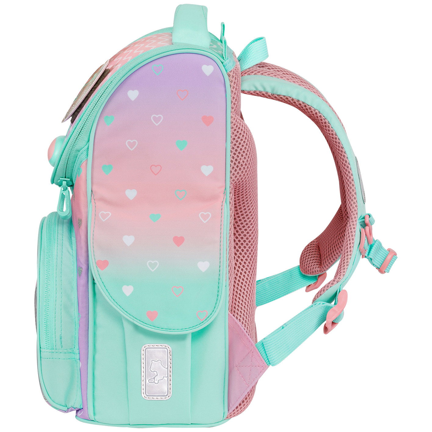  Cặp Sách Tiger Family Nature Quest Pro S - Peach Waves [Go Green] - TGNQ-096A(2) , cặp chống gù, balo chống gù 