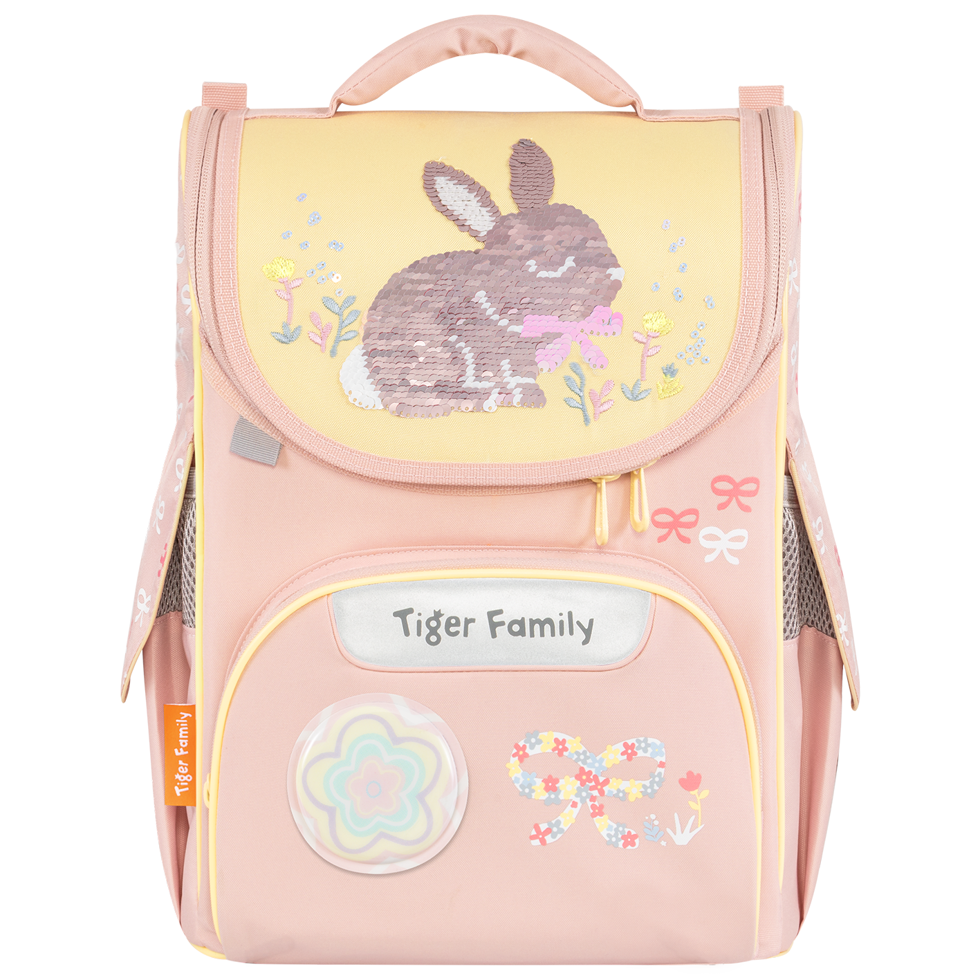  Cặp sách công thái học Tiger Family Nature Quest Schoolbag Pro 2S - Bows and Bunny [Sequins] - TGNQ-105A(2) 