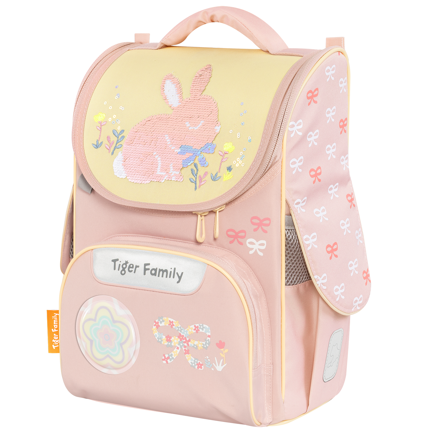  Cặp sách công thái học Tiger Family Nature Quest Schoolbag Pro 2S - Bows and Bunny [Sequins] - TGNQ-105A(2) 