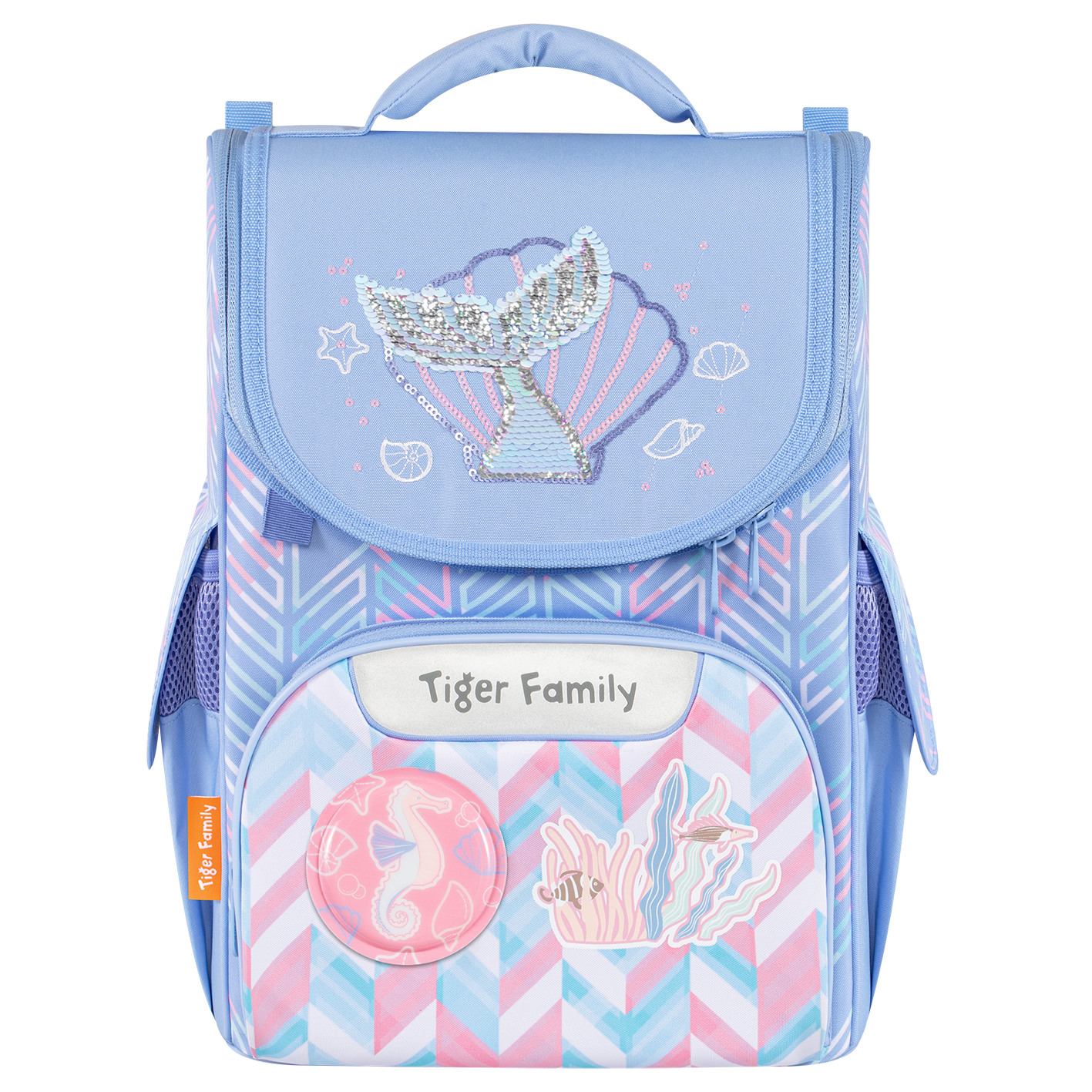  Balo Công Thái Học Tiger Family Nature Quest Schoolbag Pro 2S - Splash of Ocean [Sequins] TGNQ-130A 