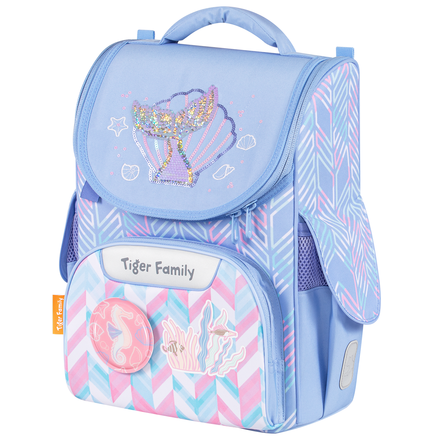  Balo Công Thái Học Tiger Family Nature Quest Schoolbag Pro 2S - Splash of Ocean [Sequins] TGNQ-130A 