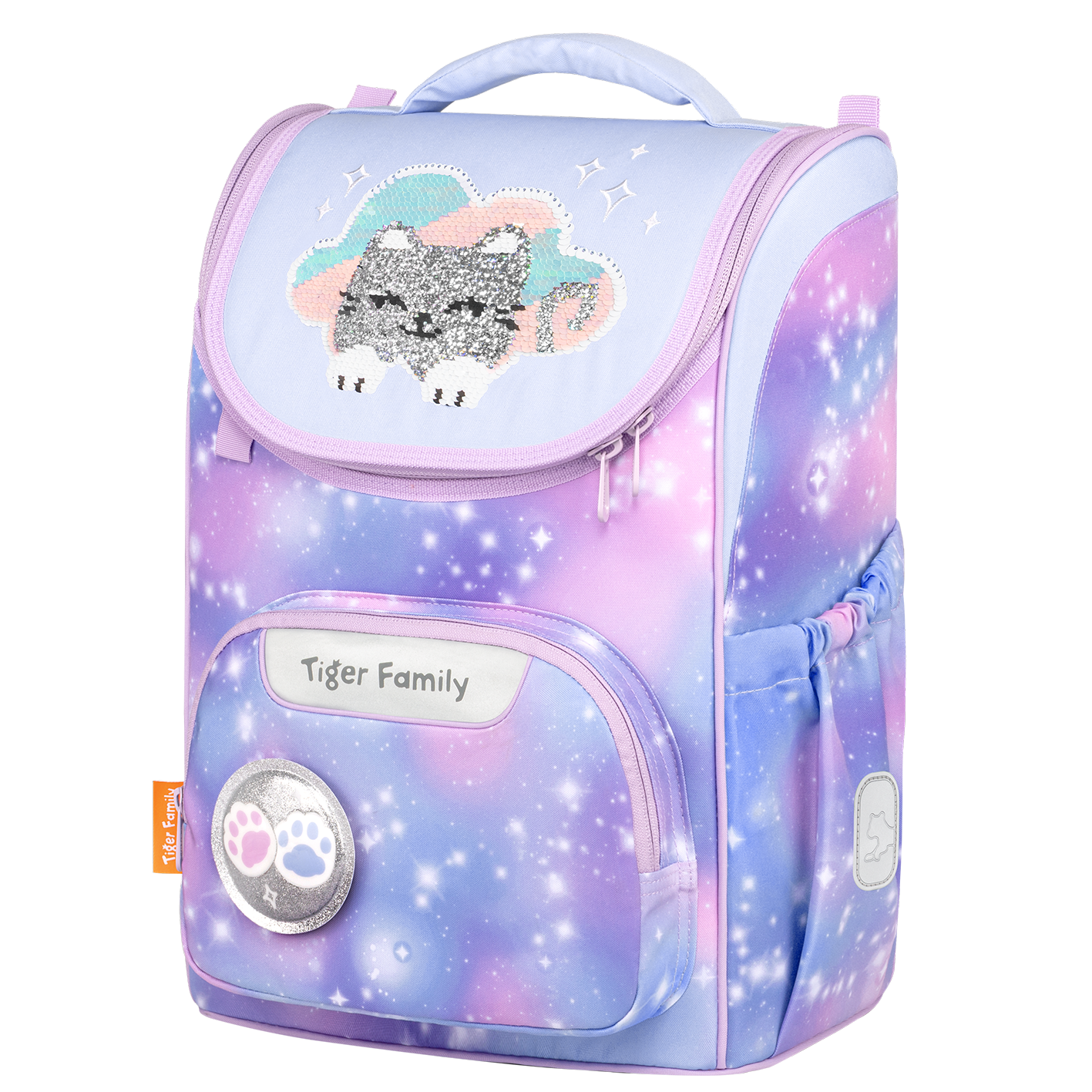  Balo Công Thái Học Balo Tiger Family Nature Quest 2.0 Schoolbag Pro 2S - Kitty In Clouds [Sequins] TGQ2-001A 