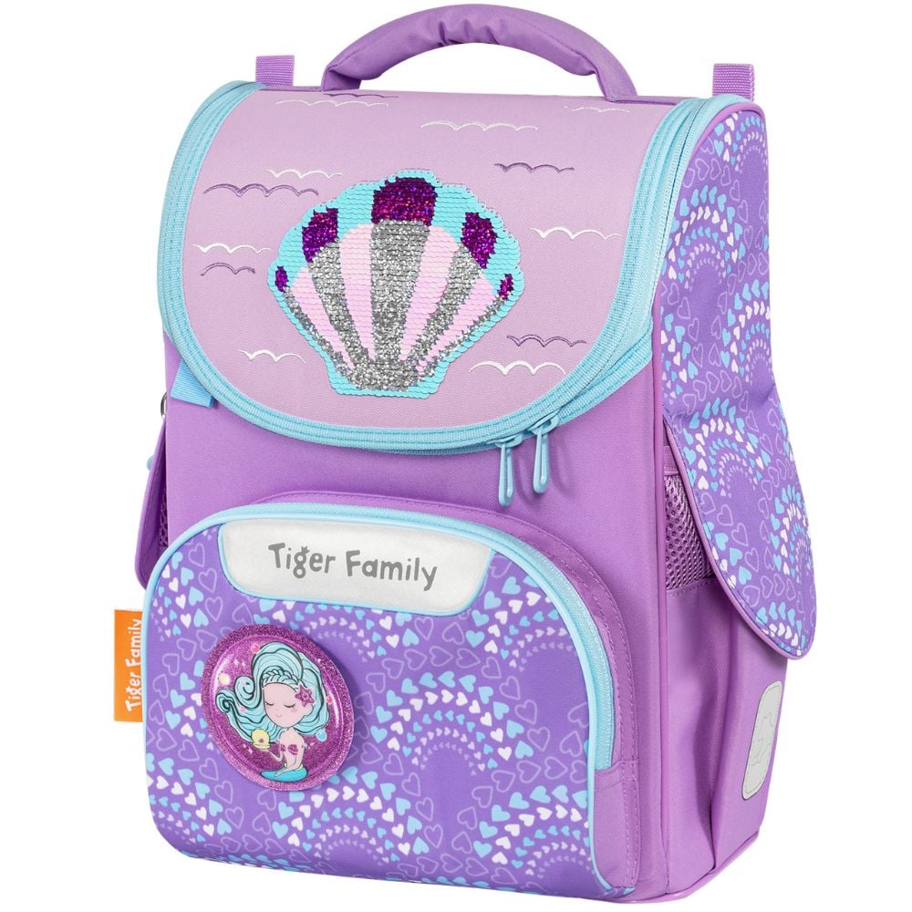  Cặp sách Tiger Family Nature Quest Schoolbag Pro S - Lilac Beach [Sequins] -  TGNQ-088A(2) Balo chống gù, cặp chống gù 