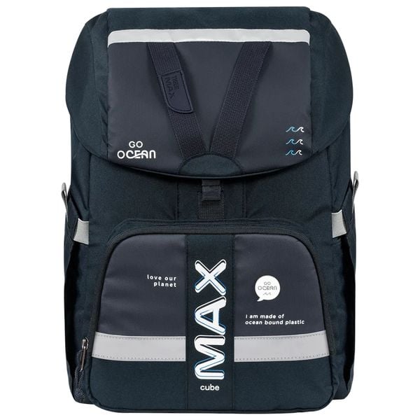  Cặp Sách Tiger Max Max Cube Pro 2 - Double Navy [Go Ocean] TMMC-023A 