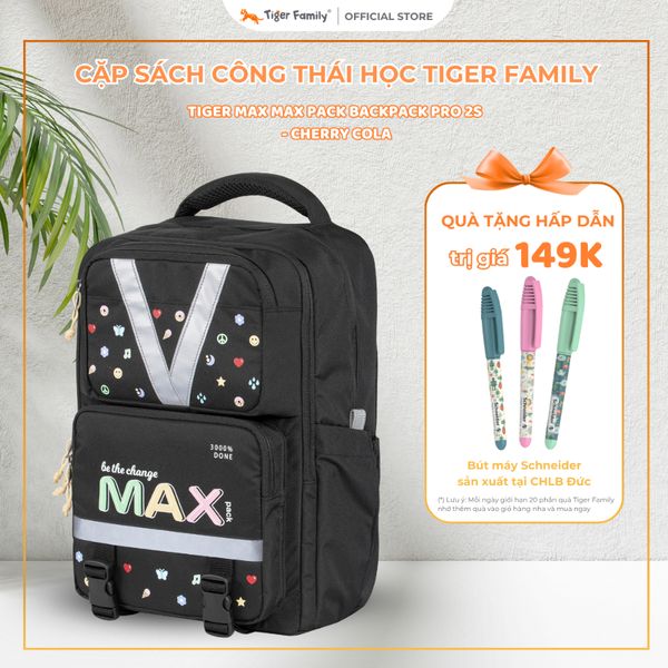  Balo Công Thái Học Tiger Max Max Pack Backpack Pro 2S - Cherry Cola-TMMP-011A 