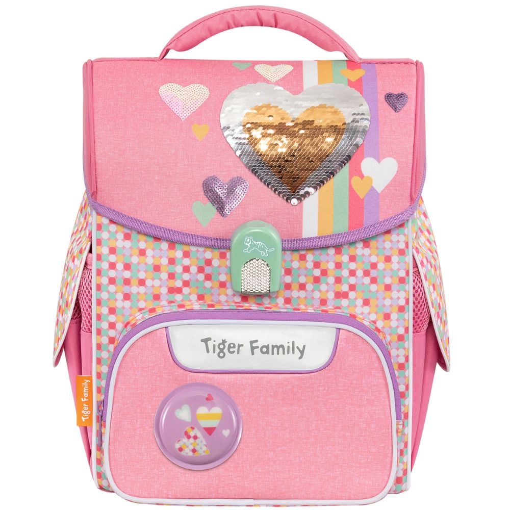  Cặp Sách Công Thái Học Tiger Family Jolly Schoolbag Pro 2S - Pink Amour [Sequins] - TGJL-018A(3) 