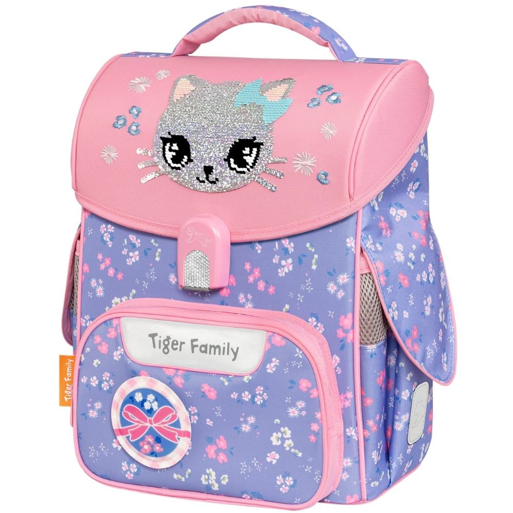  Cặp sách Công Thái Học Tiger Family Jolly Schoolbag Pro 2S - Lovely Kitty Cat [Sequins] - TGJL-065A(2) 