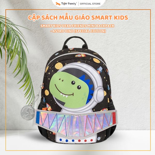  Balo Mầm Non Tiger Family Smart Kids Dear Friends Mini Backpack  - Astro Dino [Special Edition]- SKDF-016A 