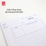  Giấy kiểm tra Hồng Hà 4 ô ly điểm 10 cho học sinh cấp 1 Dòng kẻ rõ nét, giấy viết không nhòe - 4919 