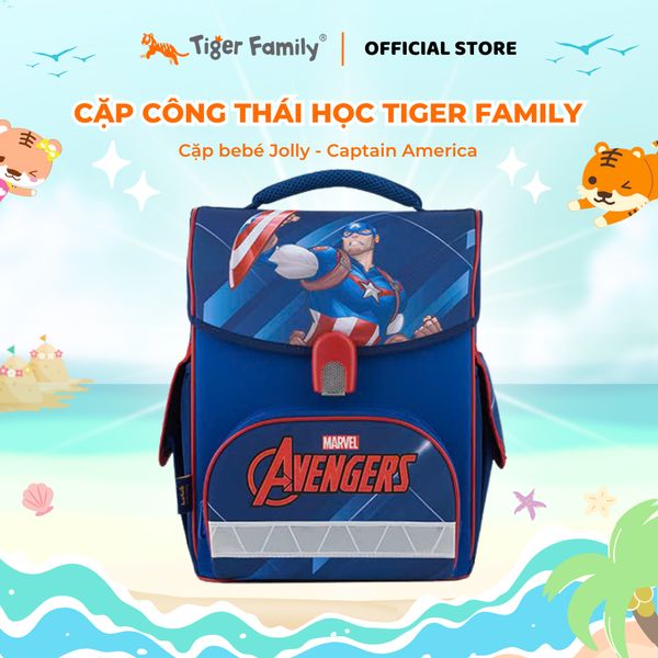  Cặp sách Tiger Family Jolly - Cặp be bé - Captain Ameria 