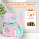  Cặp Sách Tiger Family Nature Quest Schoolbag Pro - Peach Waves [Go Green] - TGNQ-096A , cặp chống gù, balo chống gù 