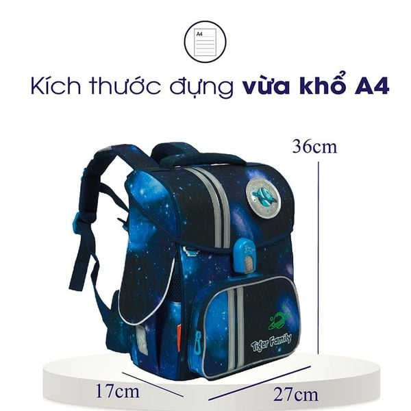  Cặp Sách Công Thái Học Tiger Family Jolly Schoolbag Pro 2 - Super Galaxy - Tiger Family TGJL-061A(2) 