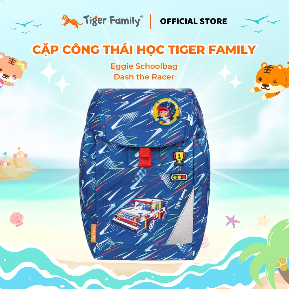  Cặp Sách Công Thái Học Tiger Family Eggie Schoolbag - Eggie - Dash the Racer TGEG-004A 