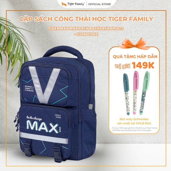  Balo Công Thái Học Tiger Max Max Pack Backpack Pro 2S - Cyan Zone-TMMP-012A 