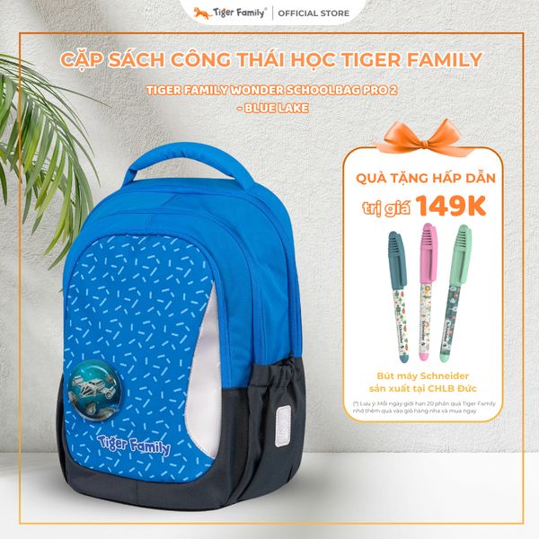  Cặp Sách Công Thái Học Tiger Family Wonder Schoolbag Pro 2 - Blue Lake - Tiger Family TGWD-001A 