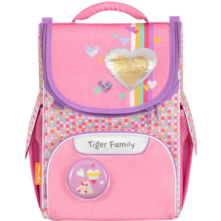  Cặp sách công thái học Tiger Family Nature Quest Schoolbag Pro S - Pink Amour [Sequins] TGNQ-041A(2) 