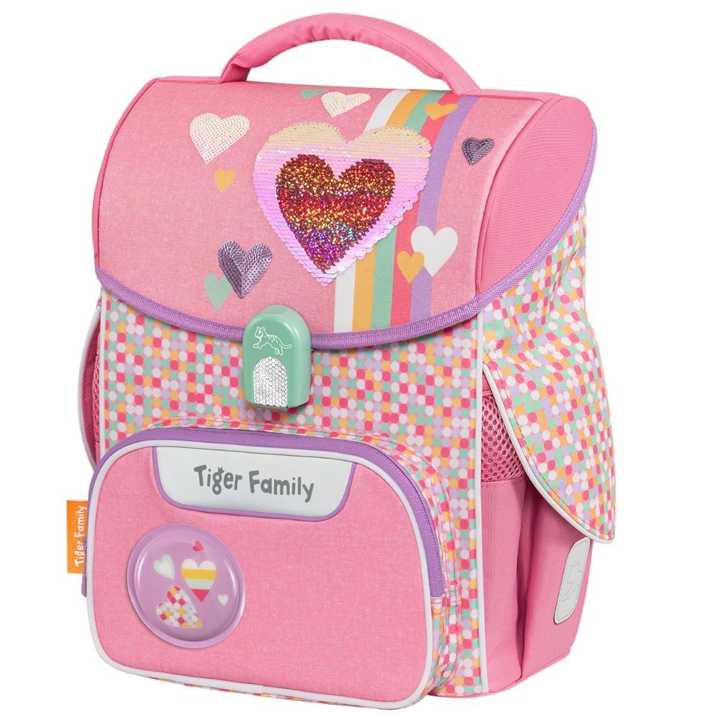  Cặp Sách Công Thái Học Tiger Family Jolly Schoolbag Pro 2S - Pink Amour [Sequins] - TGJL-018A(3) 