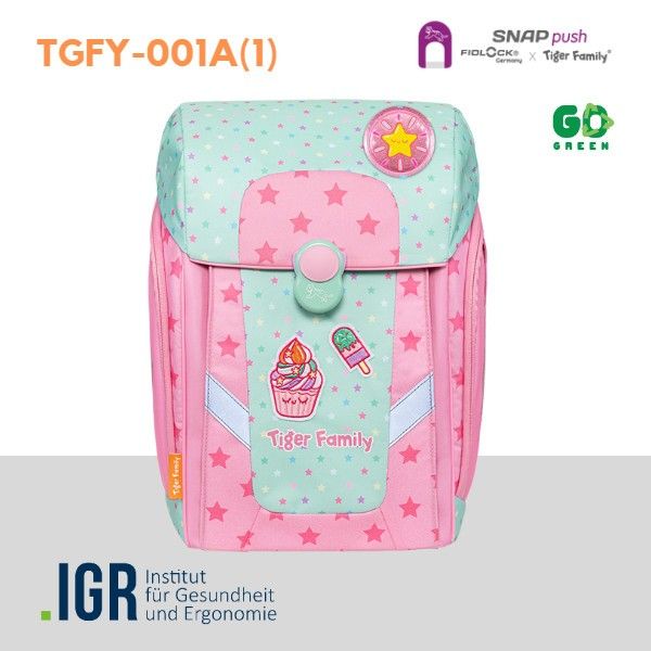  Cặp Sách Công Thái Học Tiger Family Tiger Family Học Sinh Infinity Schoolbag - Twinkle Twinkle [Go Green] -  TGFY-001A 