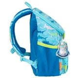  Ba Lô Mầm Non Tiger Family Smart Kids Little Travelers Plus Mini Backpack - Blue Aquarium (With Light Dangler) SKLT-009A 