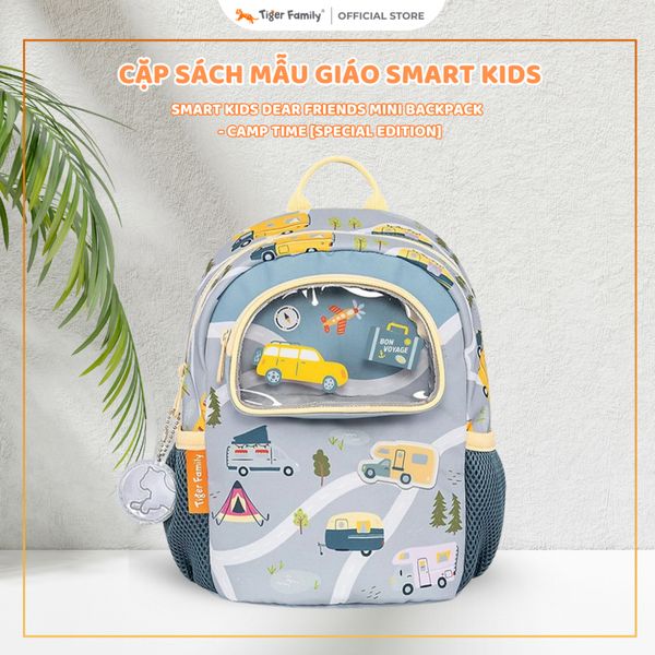 Balo Mầm Non Tiger Family Smart Kids Dear Friends Mini Backpack  - Camp Time [Special Edition] - SKDF-024A 
