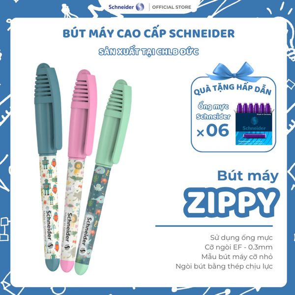  Bút máy Schneider Zippi - made in Germany cỡ ngòi EF - 0.3mm+ 