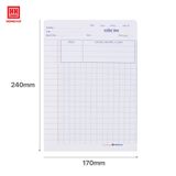  Giấy kiểm tra Hồng Hà 4 ô ly điểm 10 cho học sinh cấp 1 Dòng kẻ rõ nét, giấy viết không nhòe - 4919 